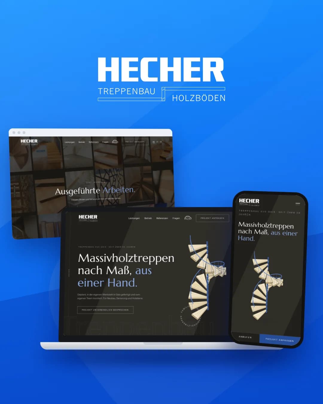Hecher Treppenbau: Massivholztreppen in drei Sprachen gezeigt